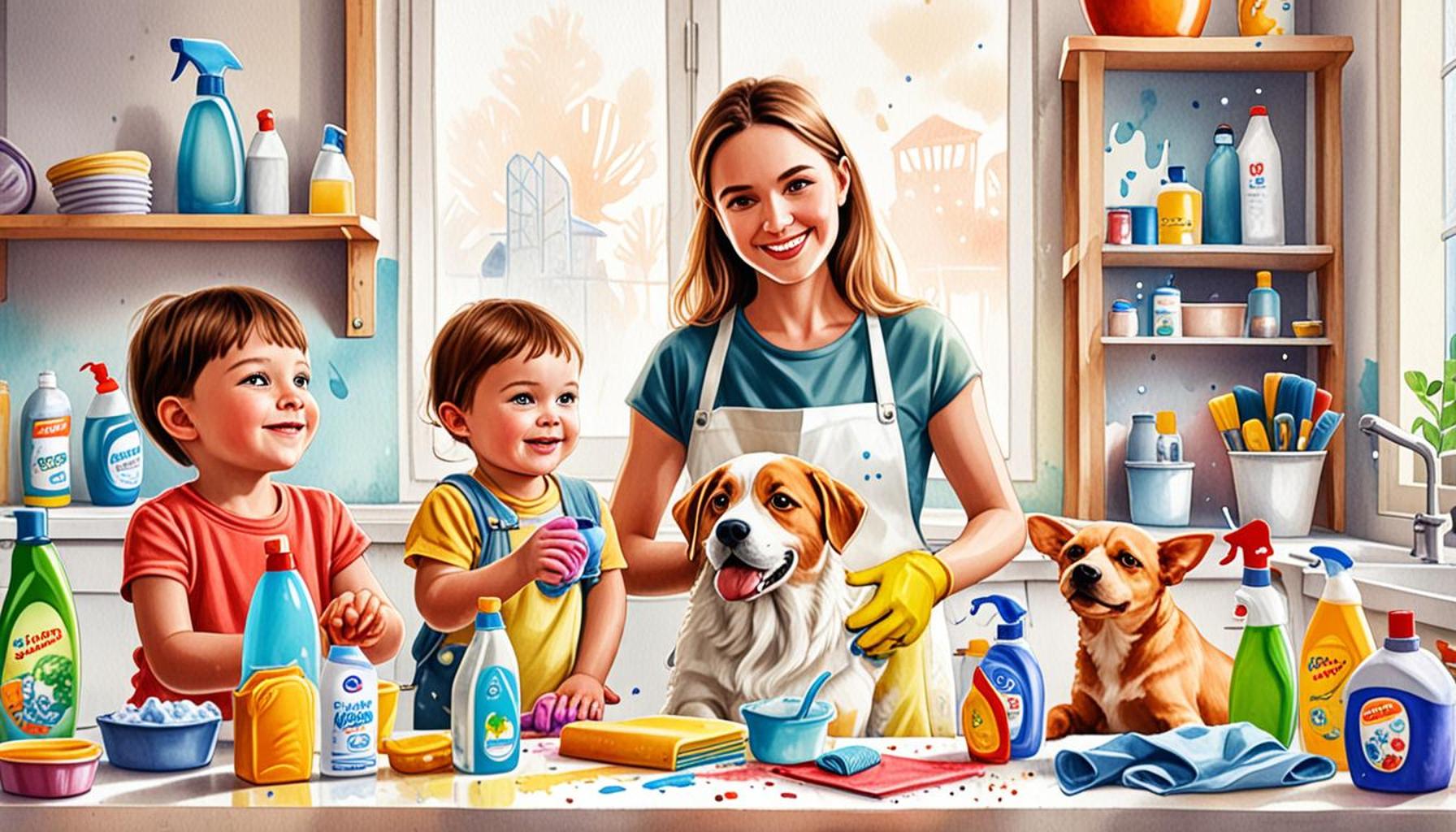 How to Choose the Right Cleaning Products for Families with Children and Pets