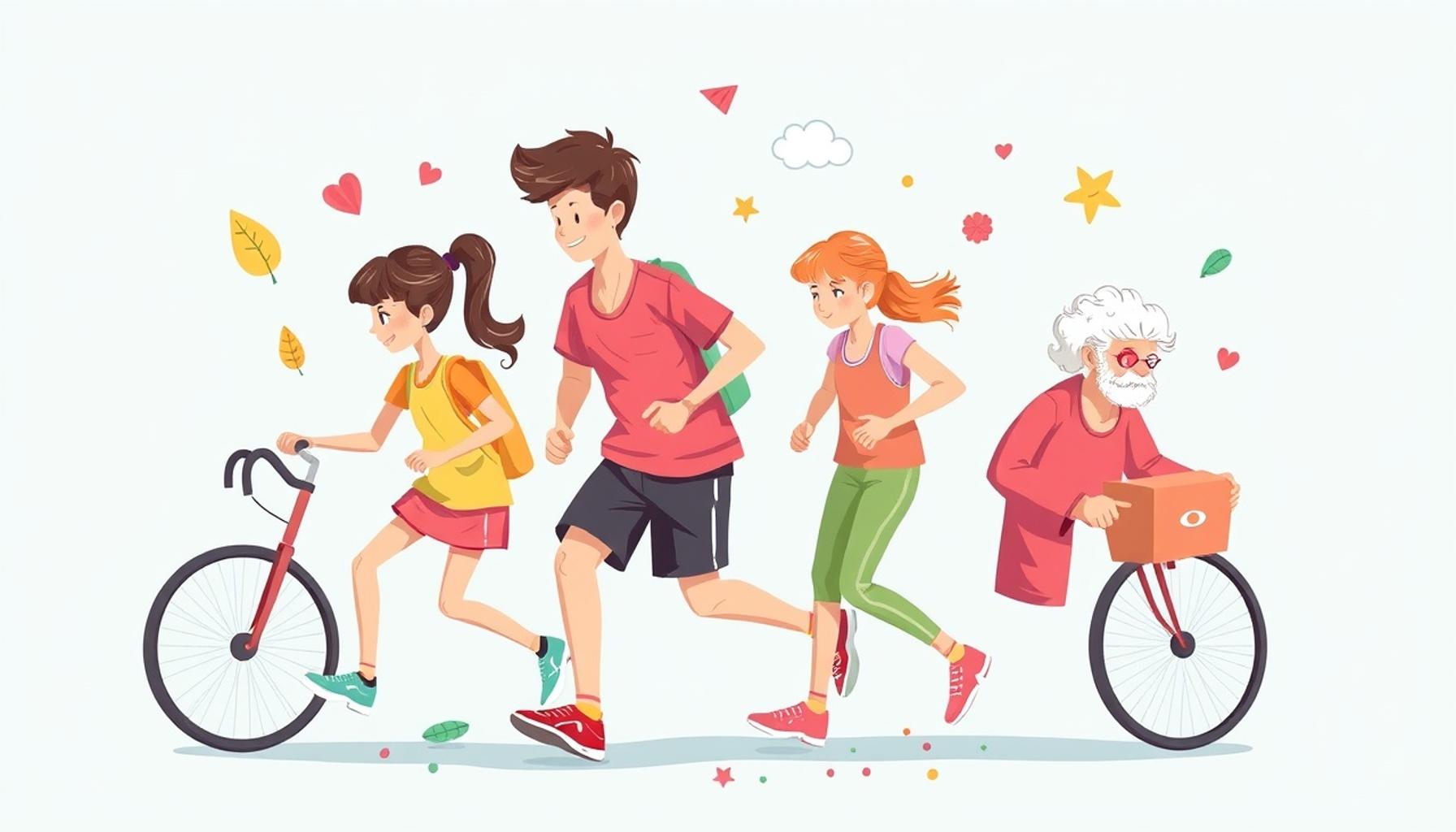 Physical activities for all ages: promoting an active lifestyle in childhood and old age